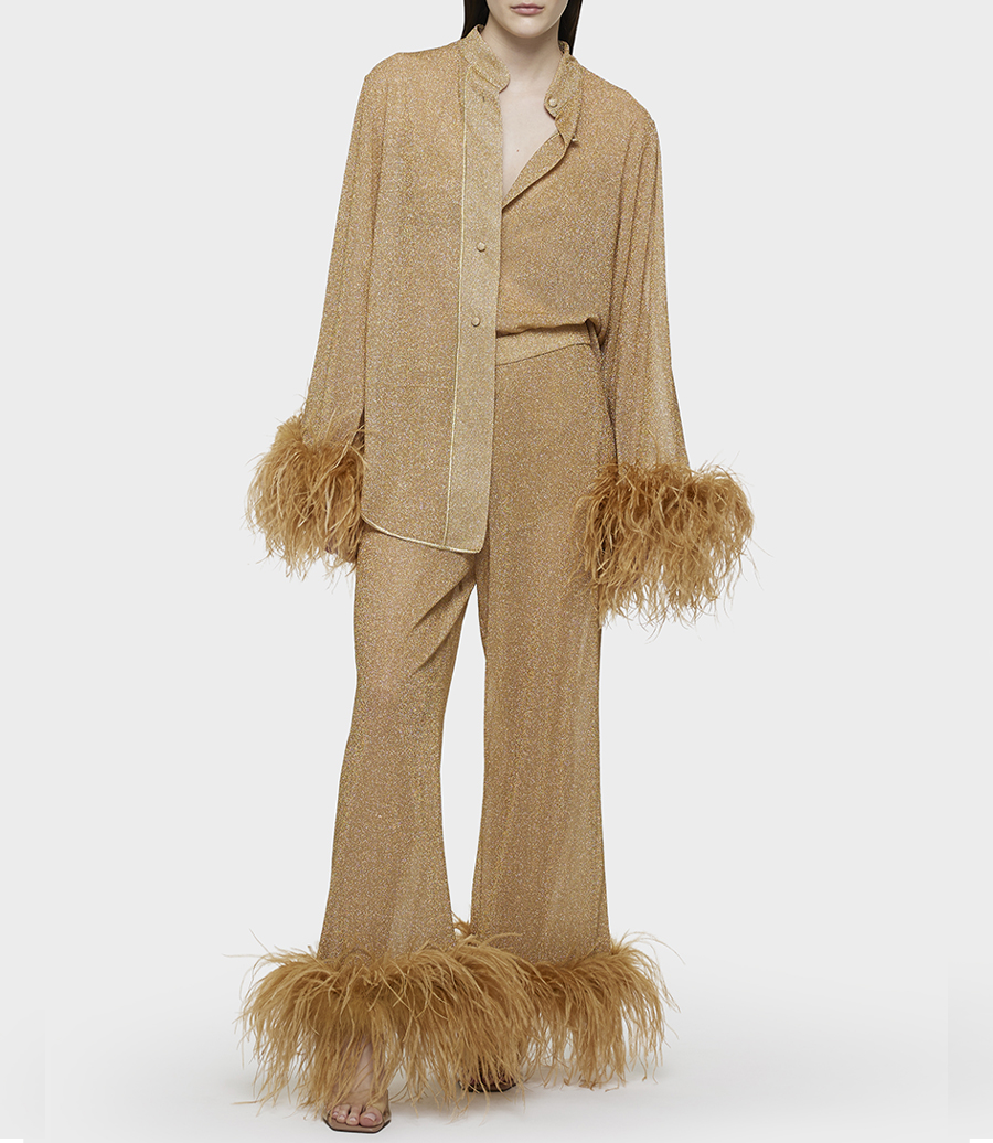 LUMIERE PLUMAGE LONG SHIRT