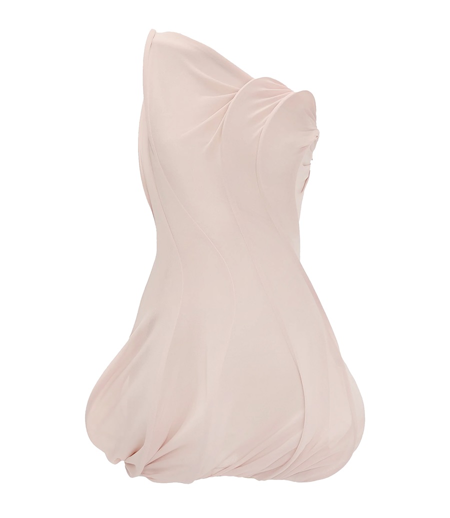 VICTORIA BECKHAM - ONE-SHOULDER WAVE DETAIL MINI