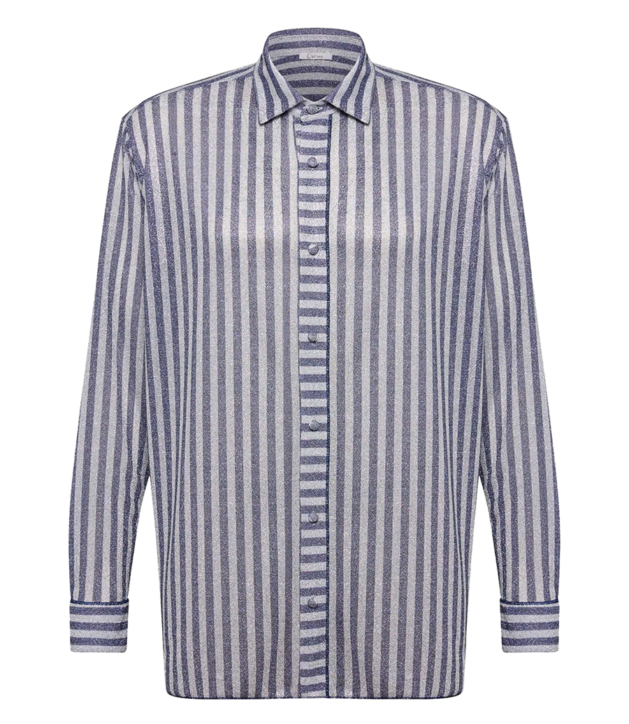 OSEREE - MEN LUMIERE STRIPE OVER SHIRT