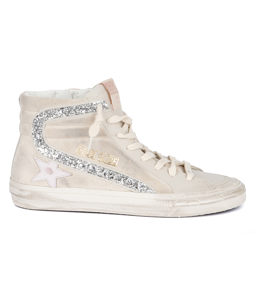 GOLDEN GOOSE  - SEEDPEARL SUEDE SLIDE