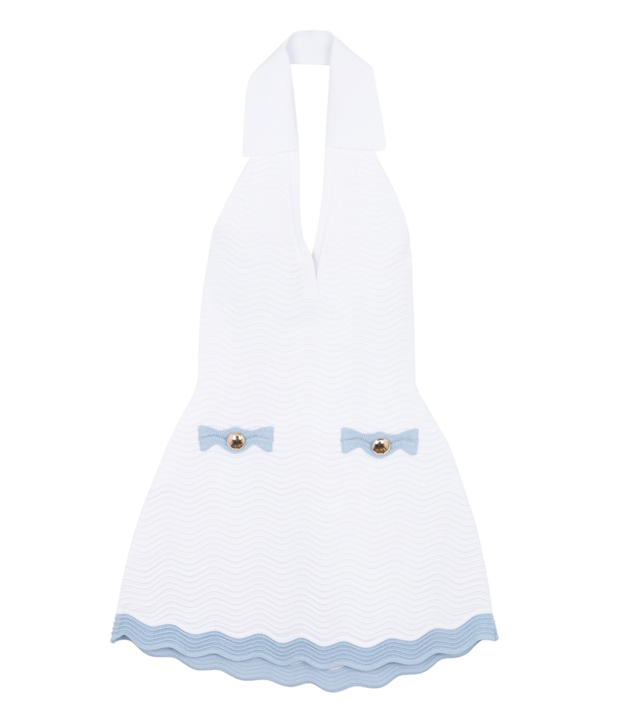 RETROFETE - DORIANNE METALLIC RIB DRESS