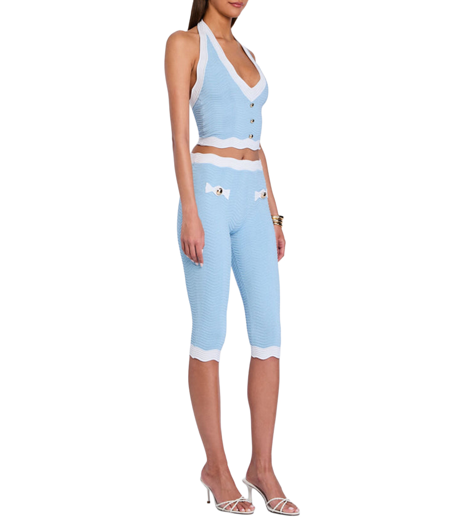 LEENA METALLIC RIB TOP