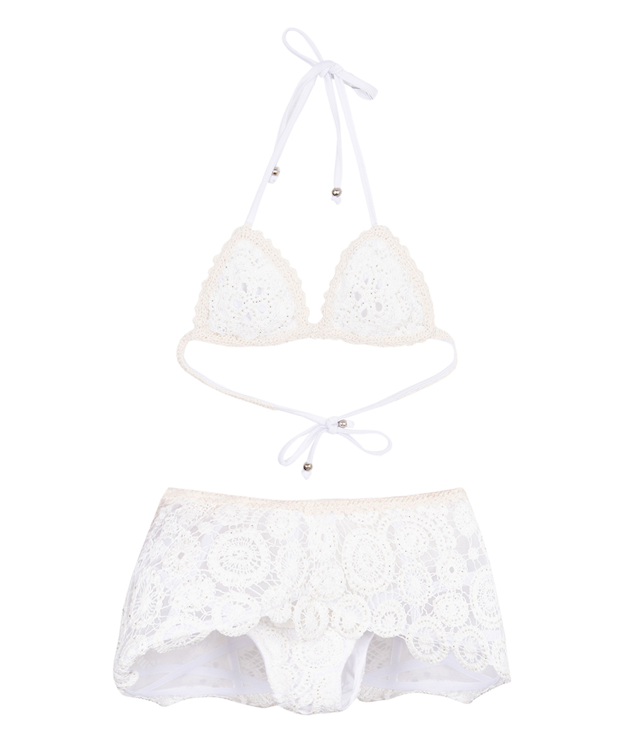 PATBO - GAL EMBROIDERY HIGH WAIST BIKINI