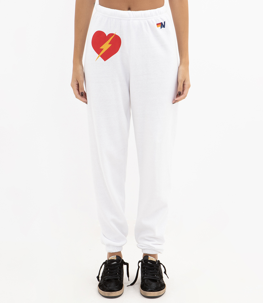 WOMENS BOLT HEART SWEATPANTS