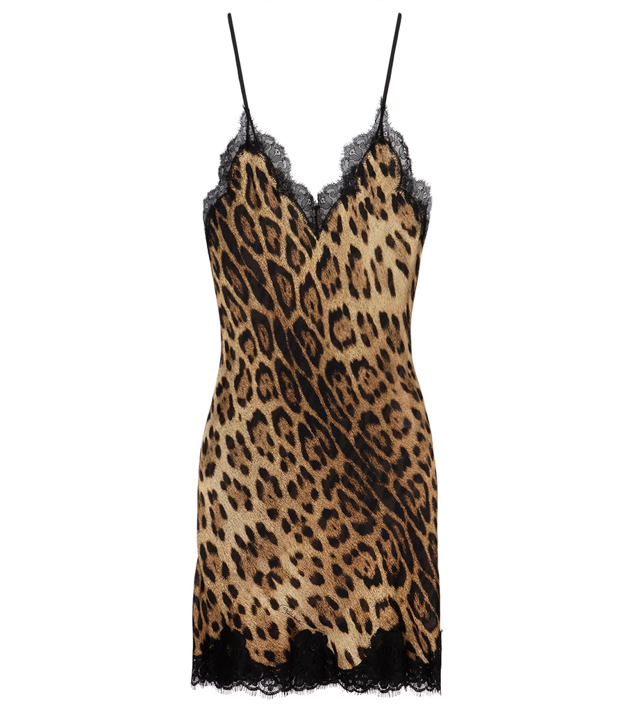 ROBERTO CAVALLI - JAGUAR PRINT MINI DRESS