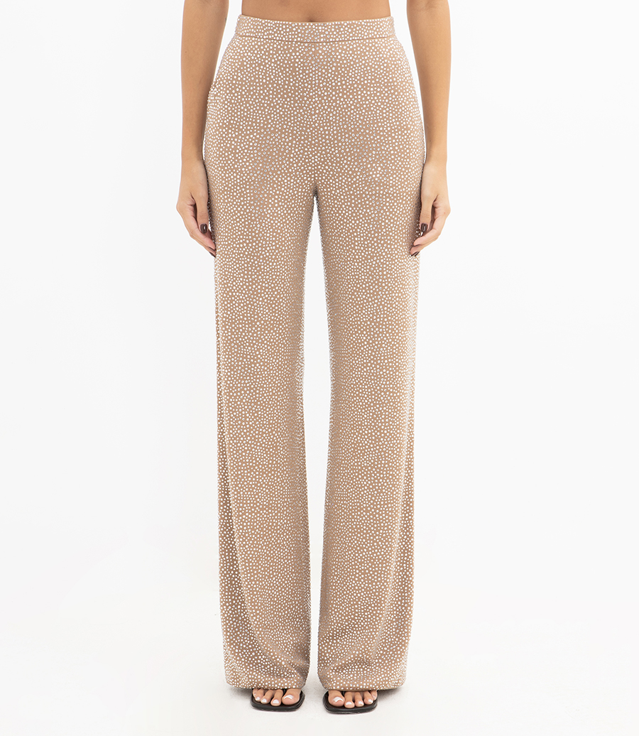 CRYSTAL STUDDED TROUSERS