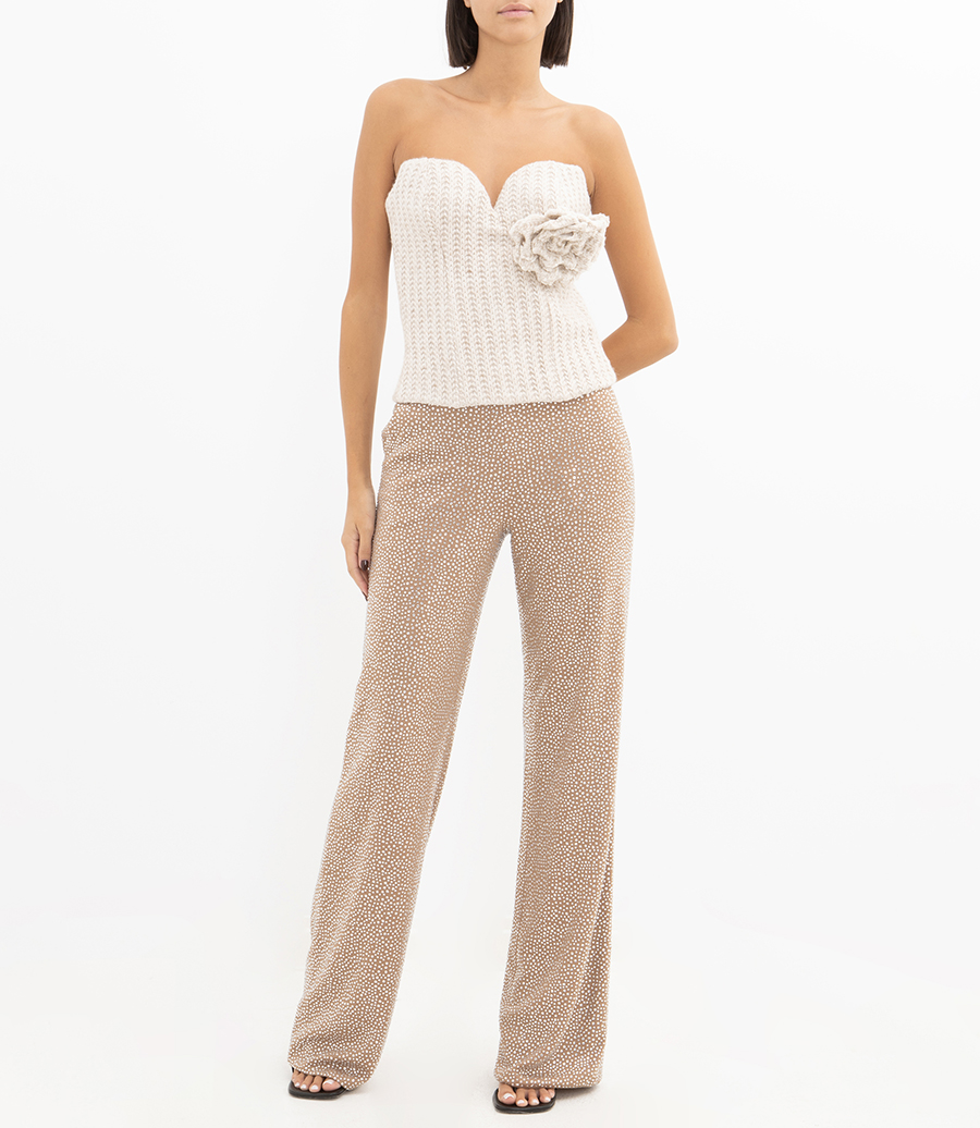CRYSTAL STUDDED TROUSERS