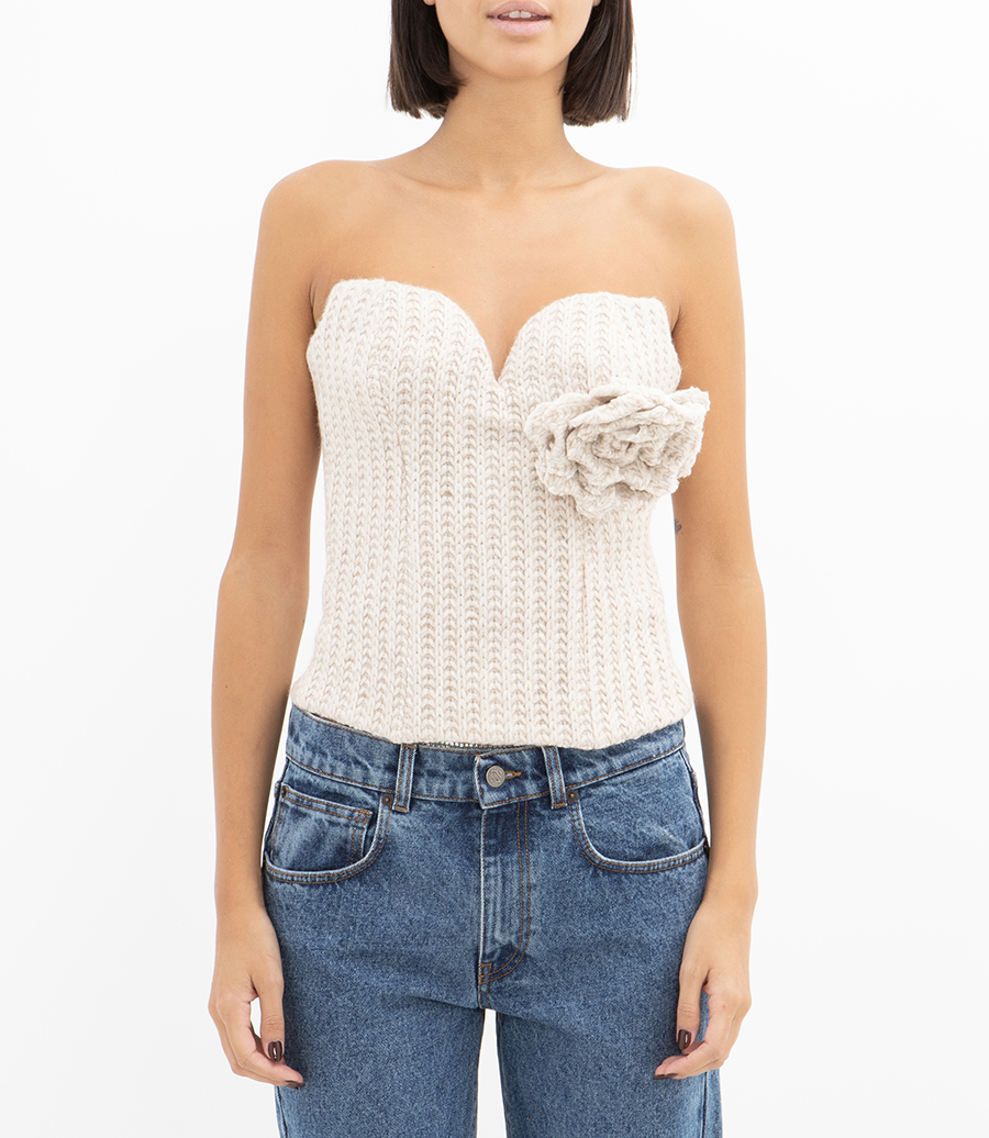 CROCHET FLOWER TOP