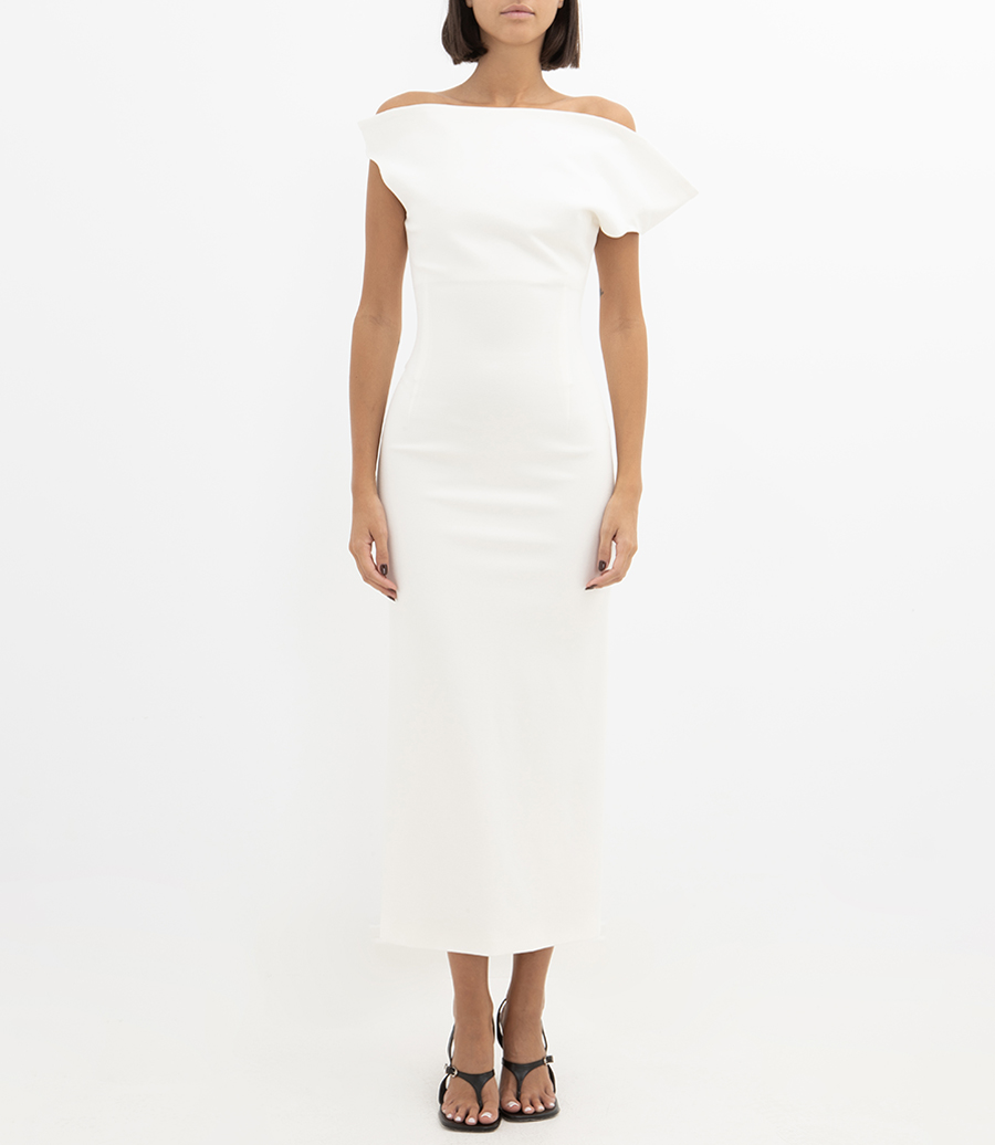 SCULPTURAL MAXI DRESS