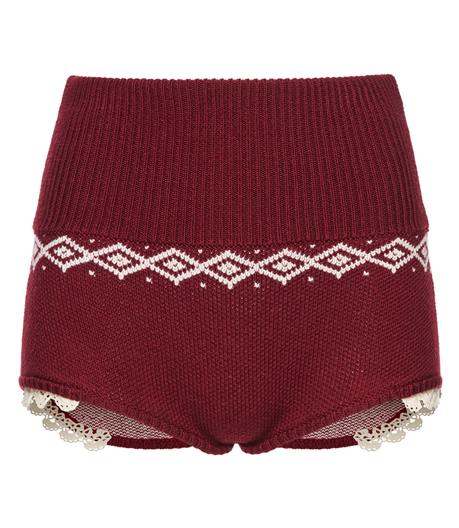 MAGDA BUTRYM - BOTTOM LACE KNIT SHORTS
