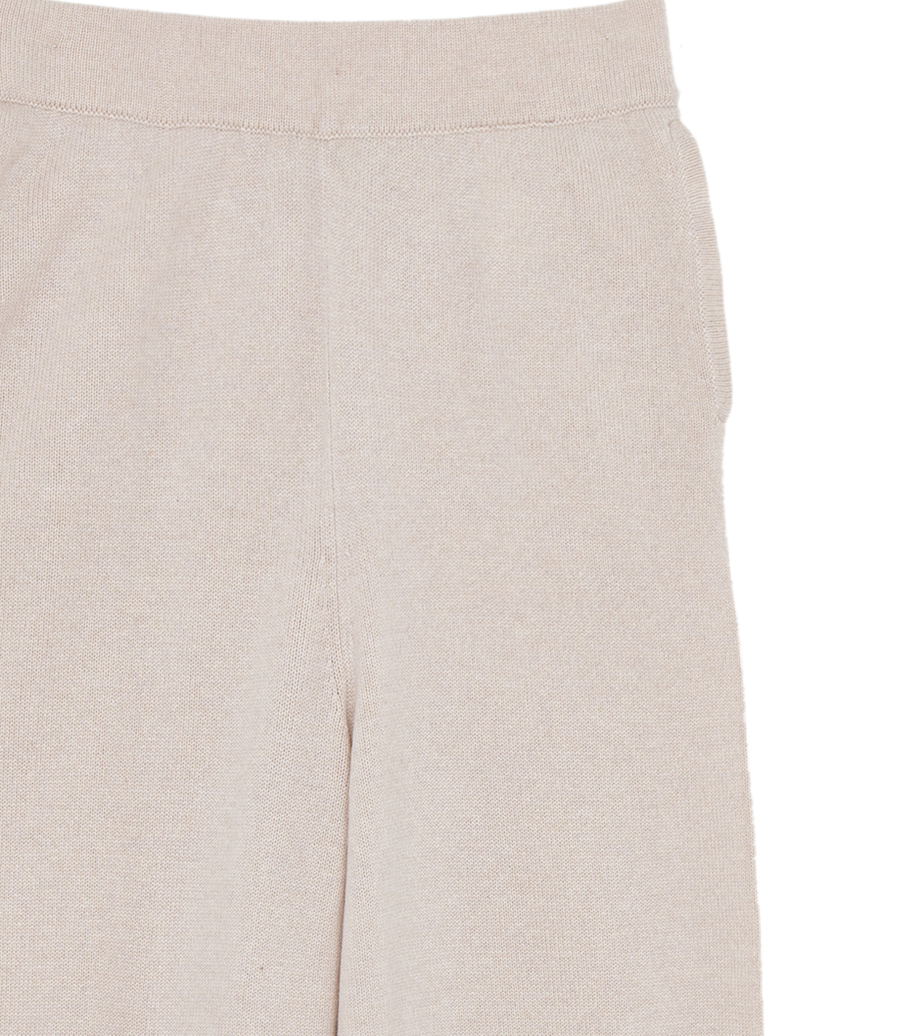 NATURAL WHITE CASHMERE BLEND WOMEN’S JOGGERS