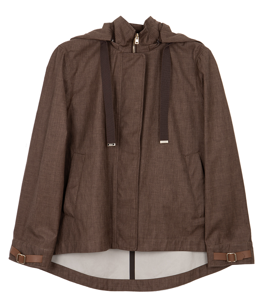 HERNO - A-SHAPE JACKET IN 3 LAYERS