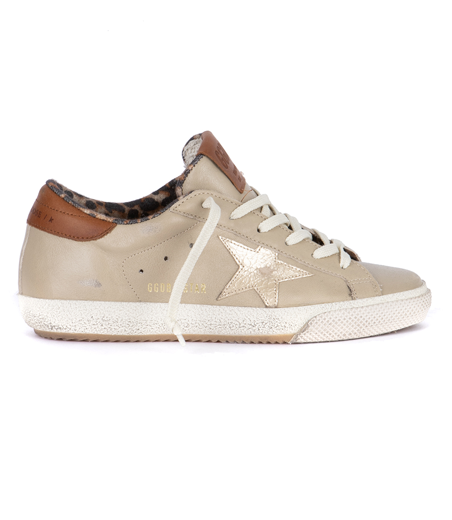 GOLDEN GOOSE  - GOLD LAMINATED STAR SUPER-STAR