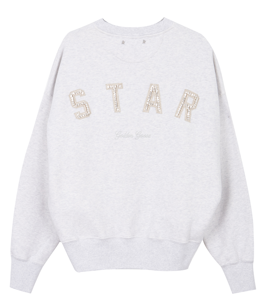 GOLDEN GOOSE  - CRYSTAL STAR OVERSIZE SWEATSHIRT