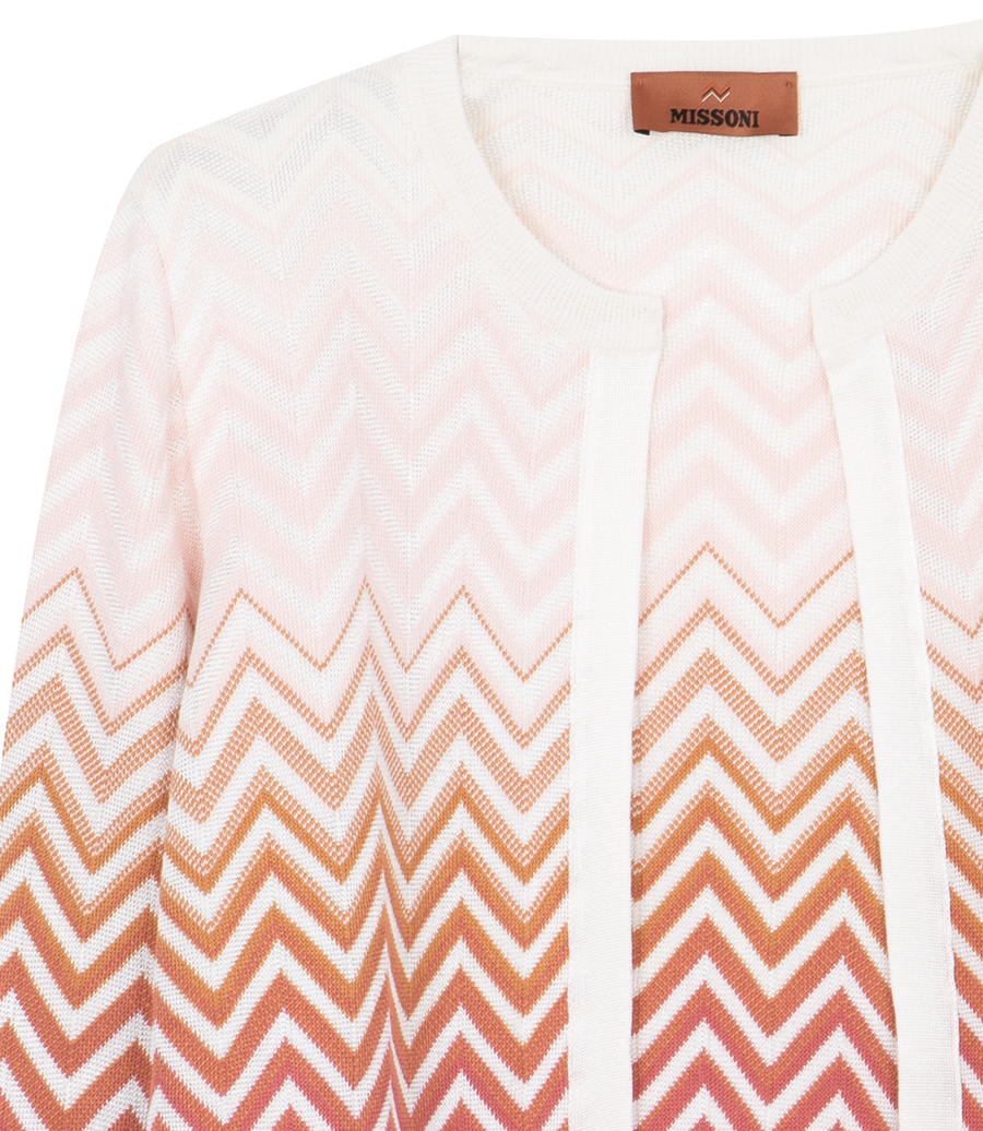 CHEVRON DEGRADE CARDIGAN