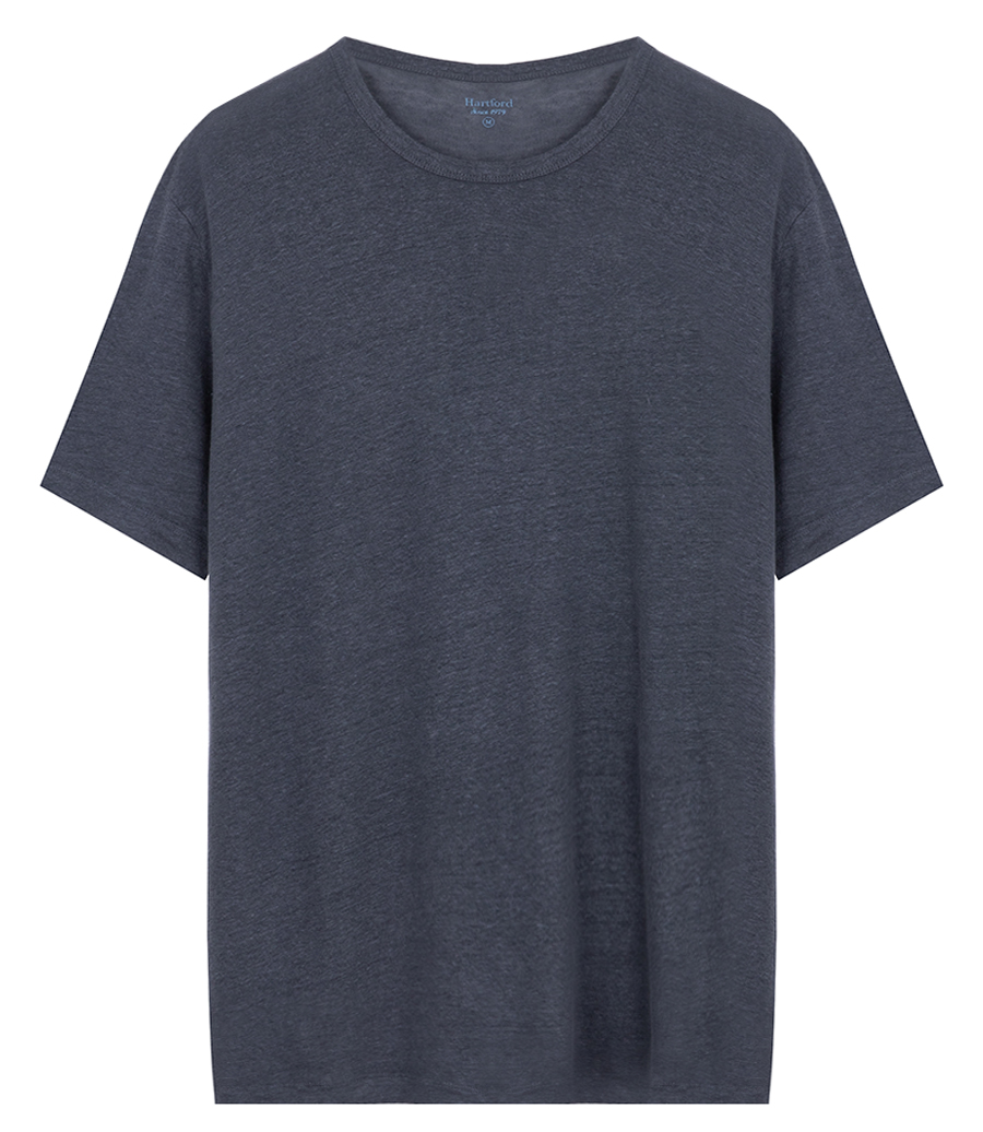 HARTFORD - LINEN CREW SS