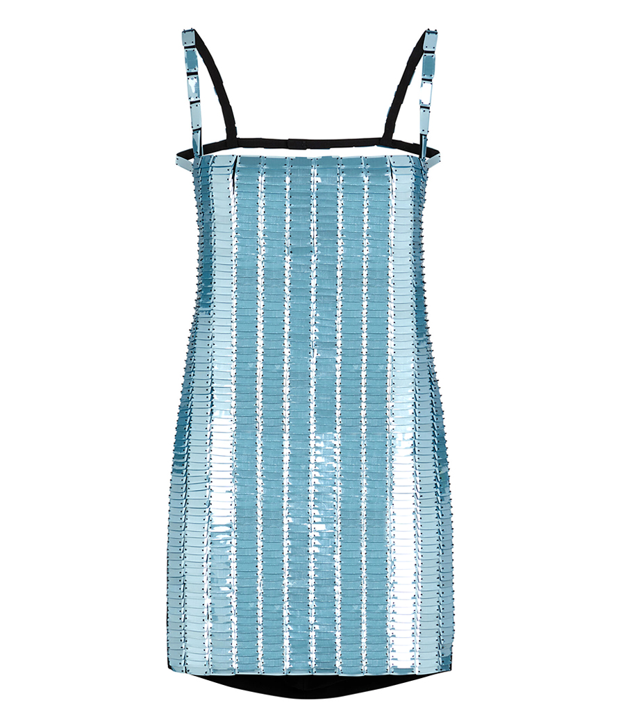 THE ATTICO - ''RUE'' BABY BLUE MINI DRESS