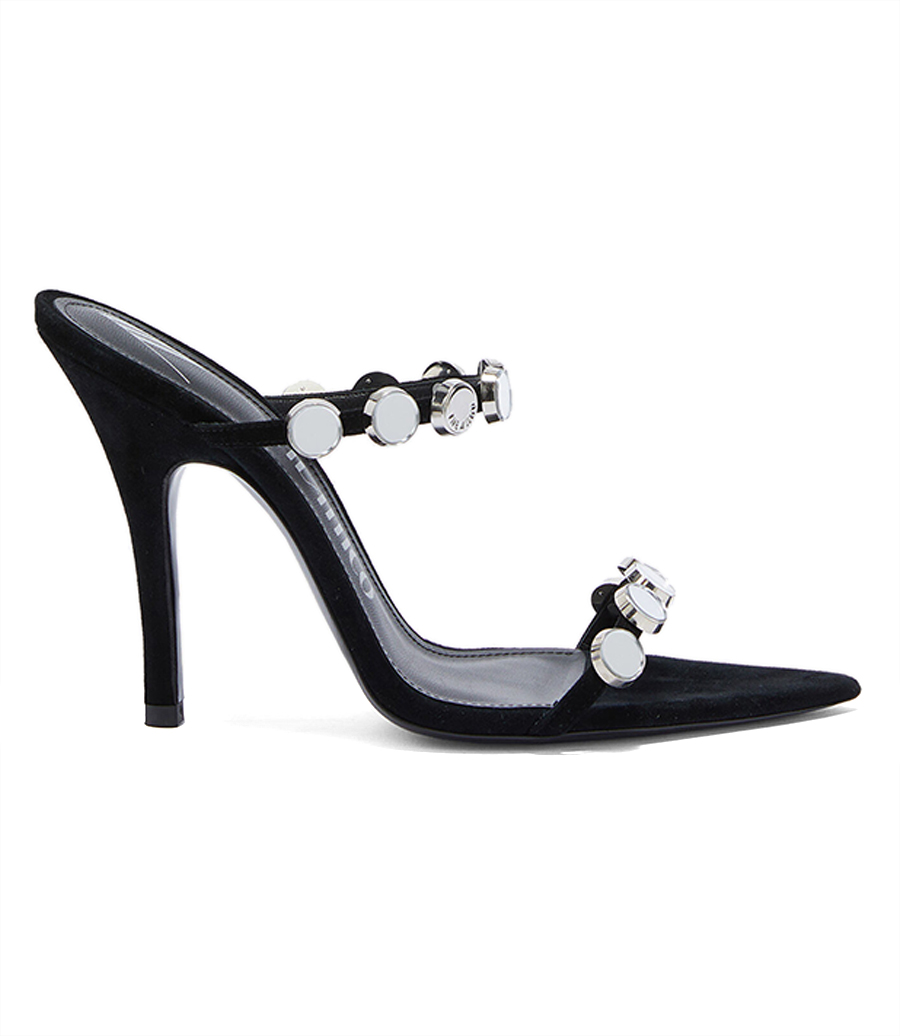 THE ATTICO - ''VENUS'' BLACK SANDAL