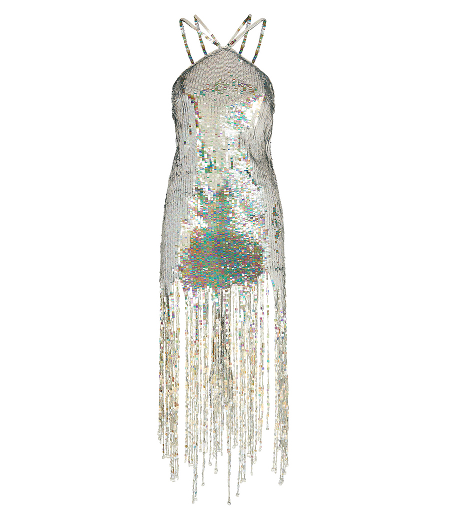 THE ATTICO - SILVER MINI DRESS