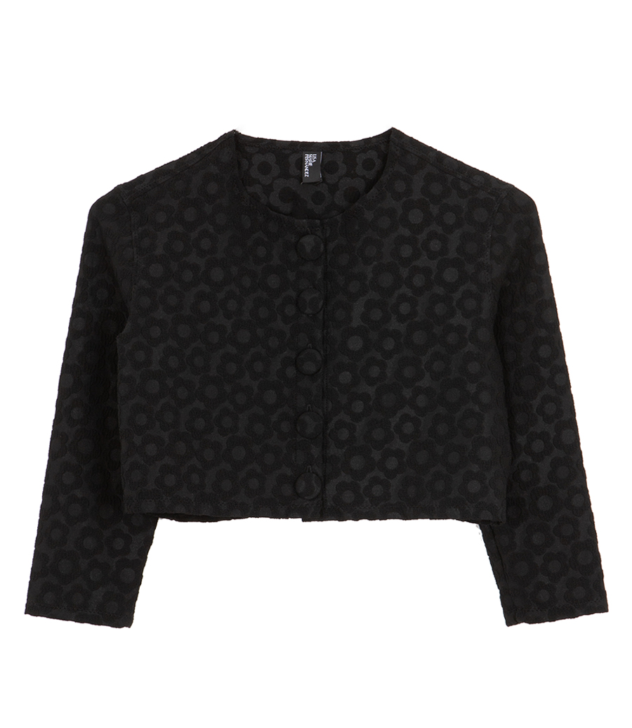 LISA MARIE FERNANDEZ - FLORAL JACQUARD CARDIGAN