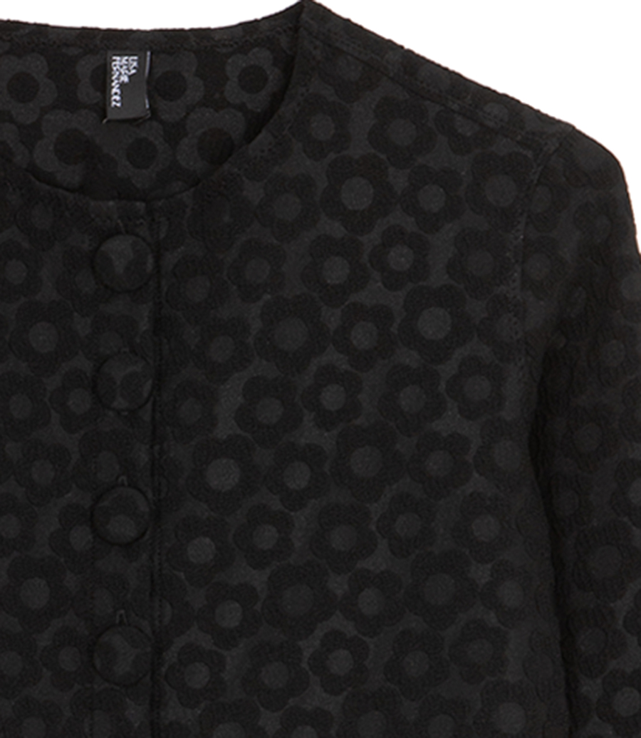 FLORAL JACQUARD CARDIGAN