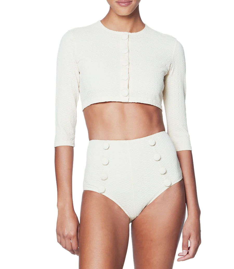 TEXTURED JACQUARD CARDIGAN