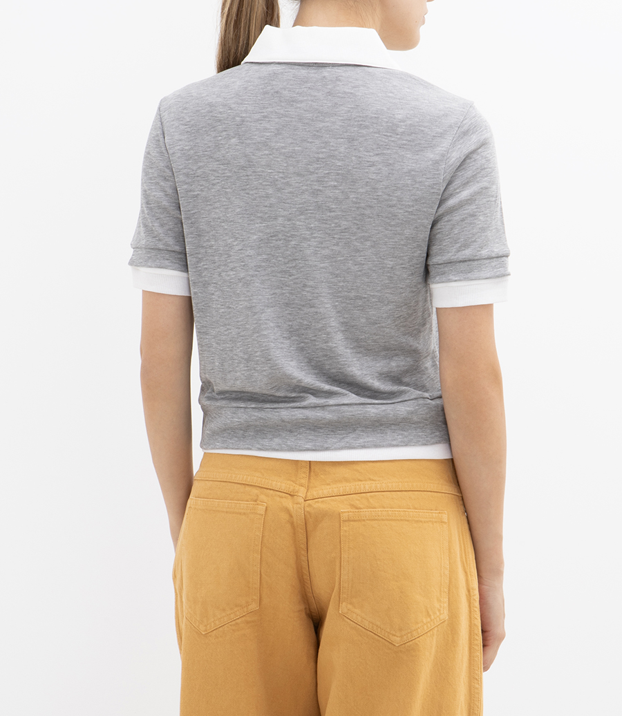 DOUBLE POLO TEE