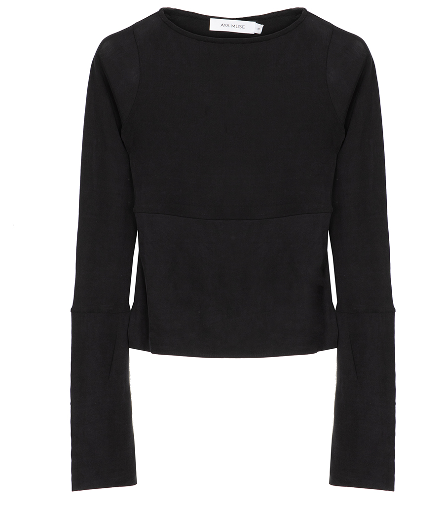 AYA MUSE - RIBBED LONG SLEEVE SEAM TEE