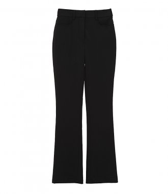 PANTS - MID RISE FLARED TROUSERS