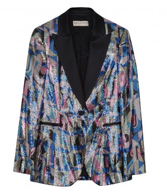CLOTHES - PATTERNED SEQUINNED BLAZER