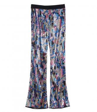 CLOTHES - SEQUIN FLARED TROUSERS
