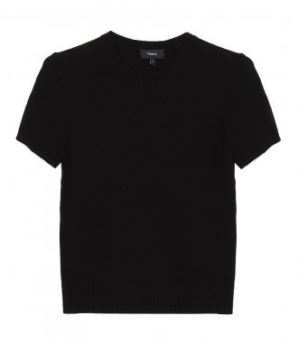 T-SHIRTS - BASIC SWEATER TEE IN FEATHER CASHMERE