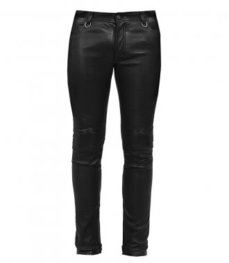 CLOTHES - STRETCH LEATHER JEANS PANTS