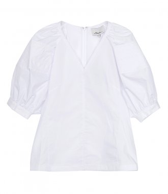 CLOTHES - PUFF SLEEVE WOVEN TOP