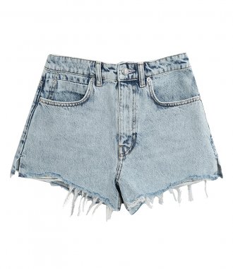 SHORTS - HIGH WAIST SHORT WITH DIPPED BACK