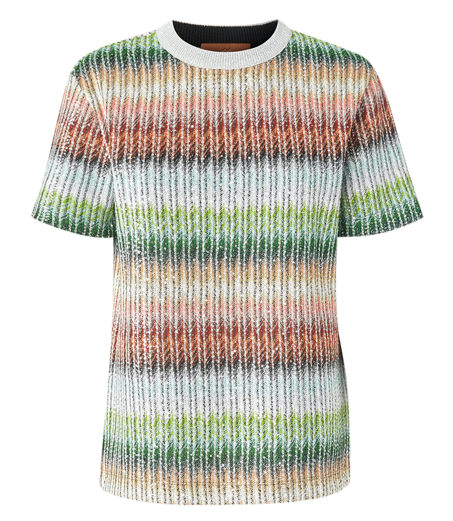 MISSONI - GRADIENT ZIG ZAG KNIT WITH SEQUINS