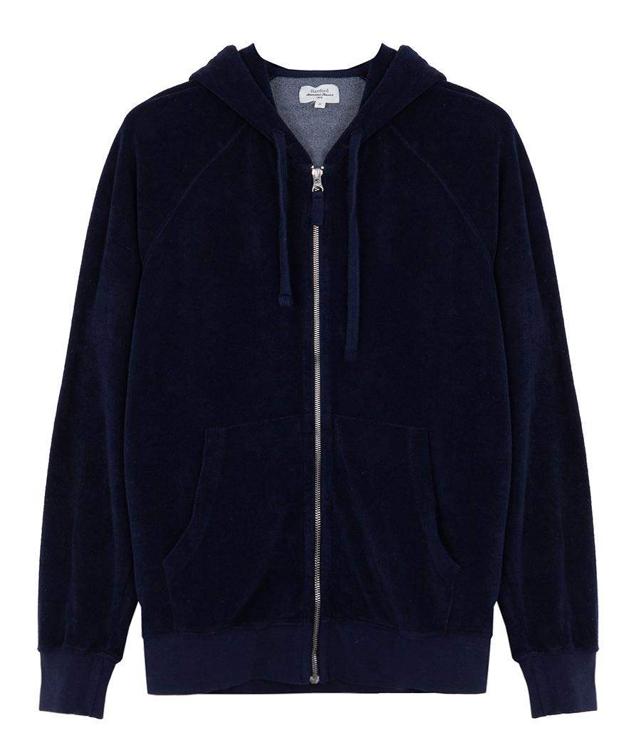 HARTFORD - TOWELLING HOODIE ZIPPER