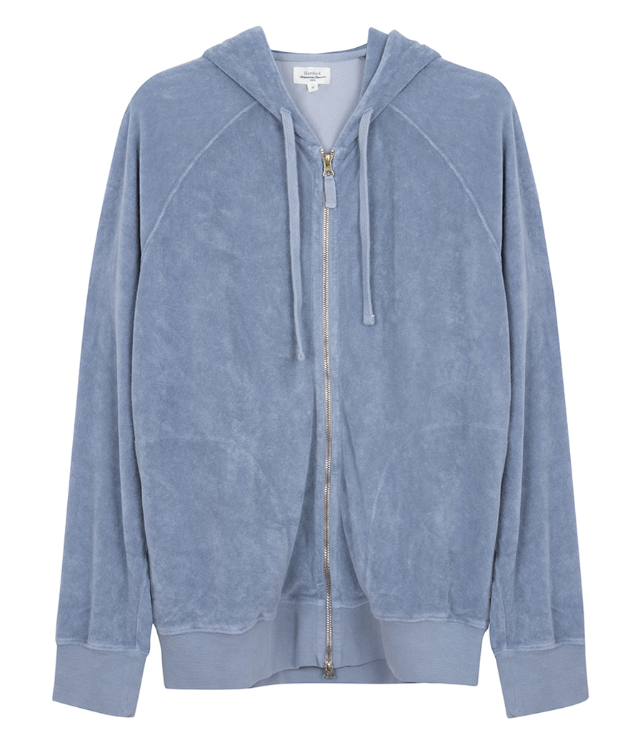HARTFORD - TOWELLING HOODIE ZIPPER