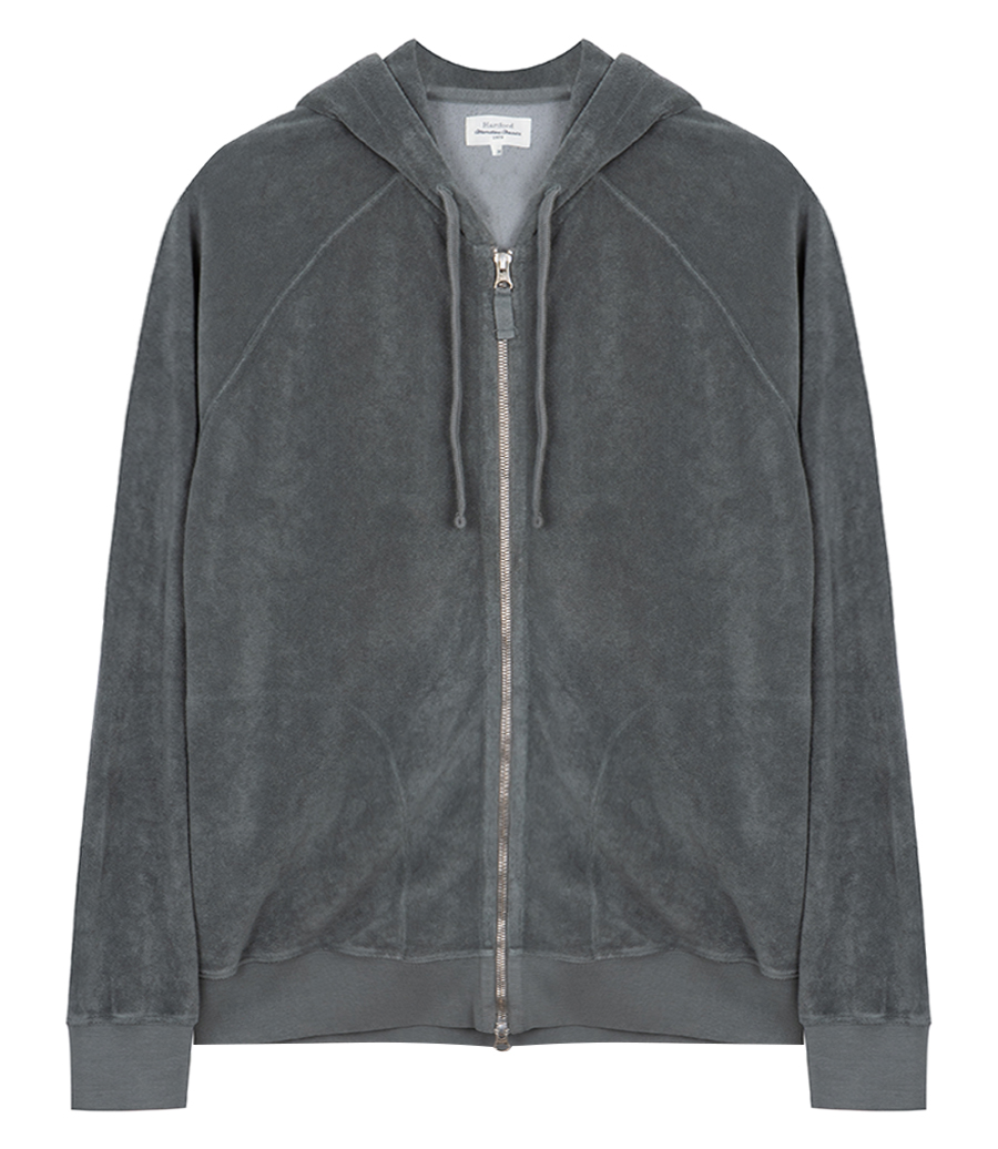 HARTFORD - TOWELLING HOODIE ZIPPER