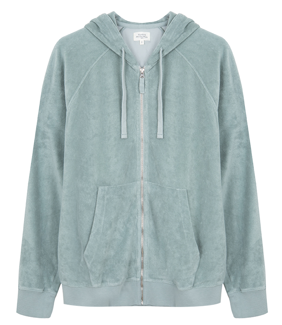 HARTFORD - TOWELLING HOODIE ZIPPER