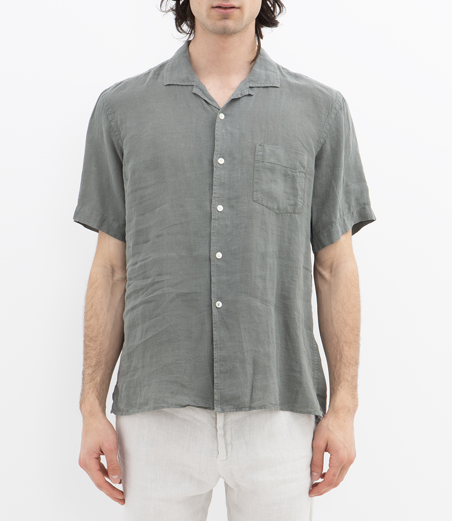 LINEN PALM MC PAT SHIRT