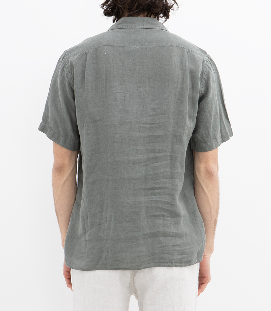 LINEN PALM MC PAT SHIRT