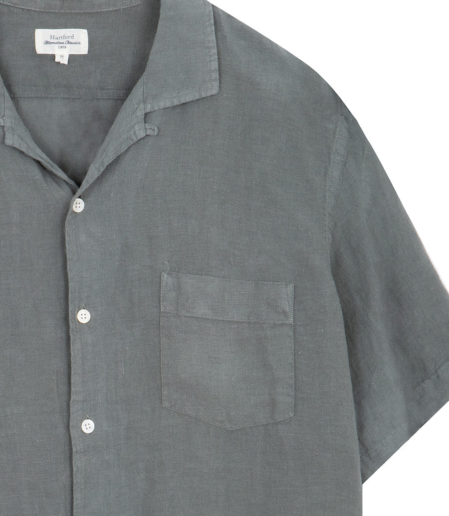 LINEN PALM MC PAT SHIRT