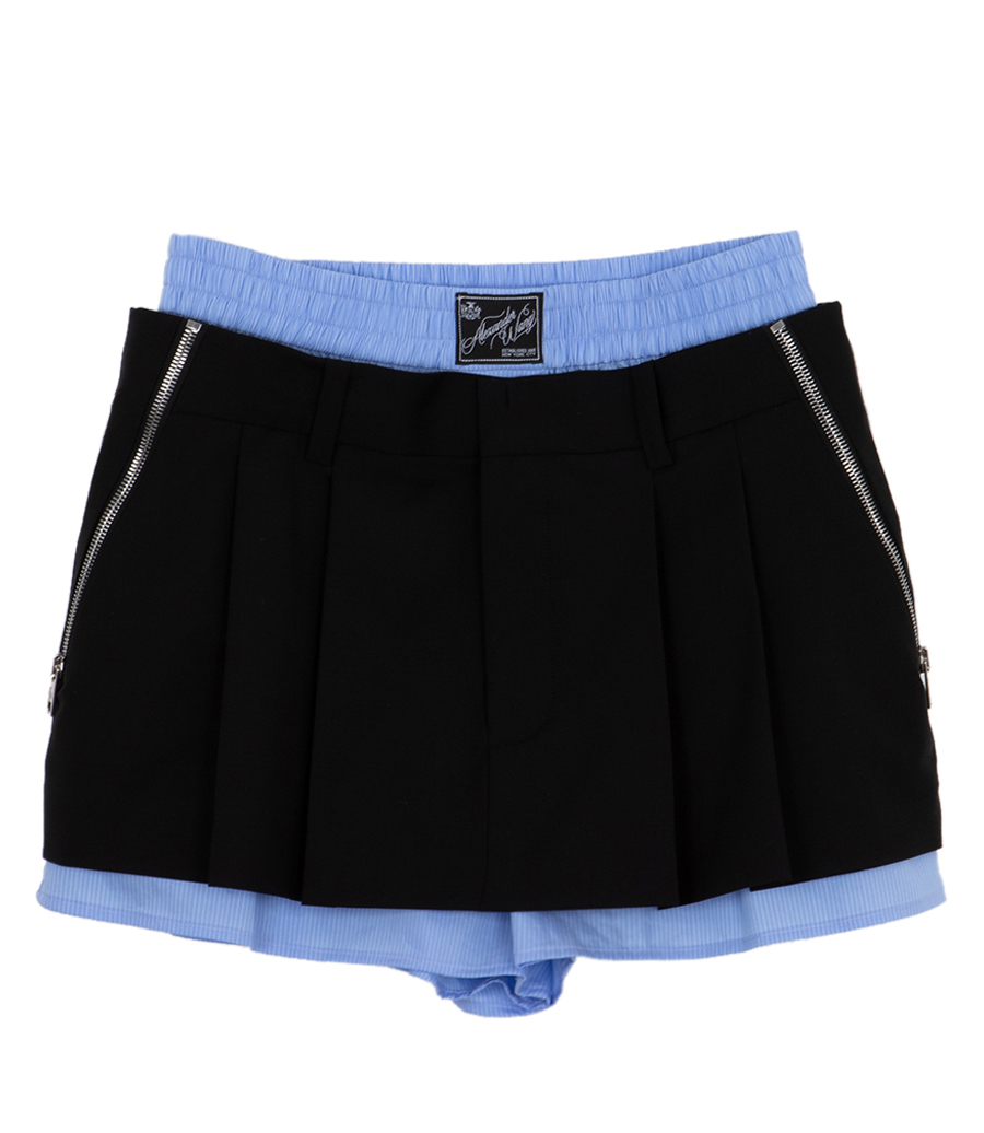 ALEXANDER WANG - PRE-STYLED PLEATED SKORT