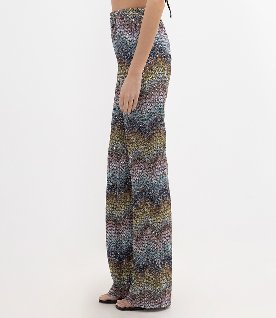 CHEVRON PATTERN TROUSERS