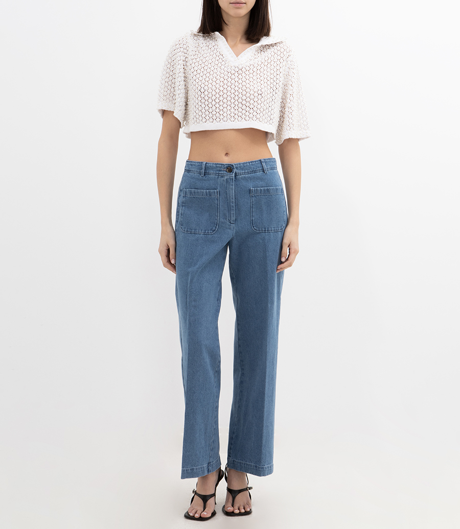 CROPPED KNIT TOP