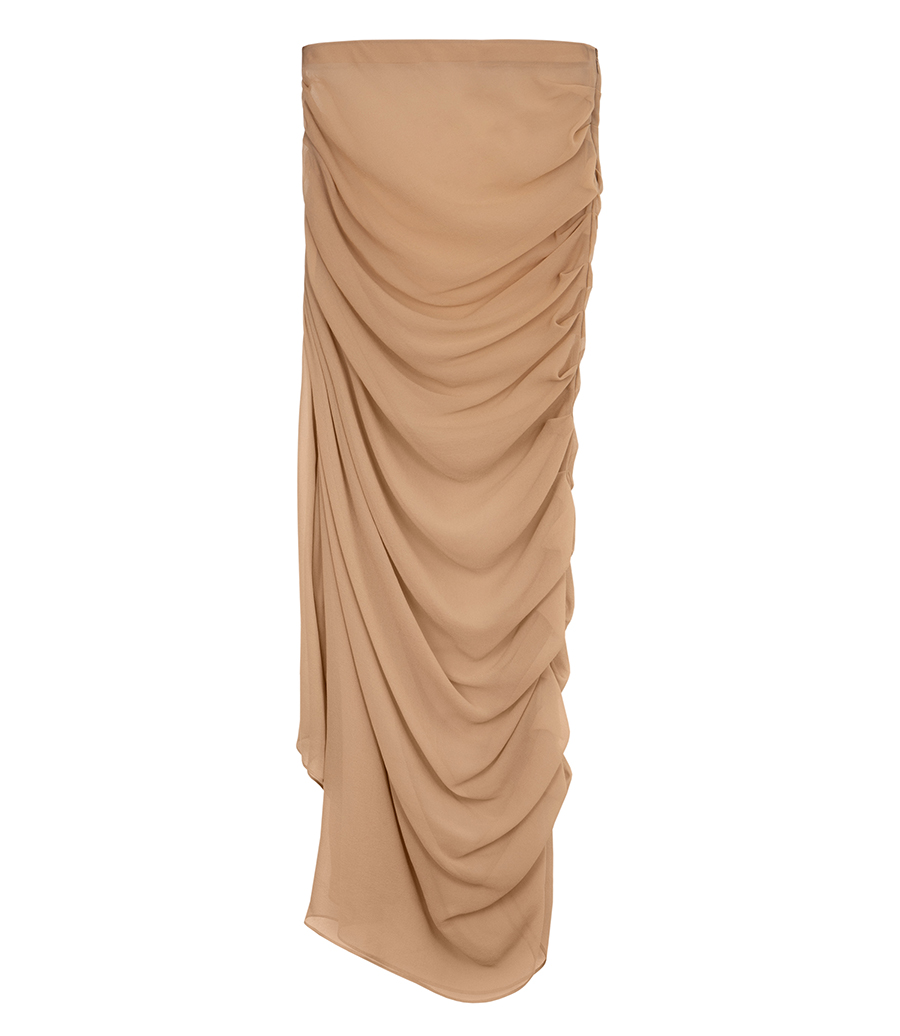 GIUSEPPE DI MORABITO - RUCHED MIDI SKIRT