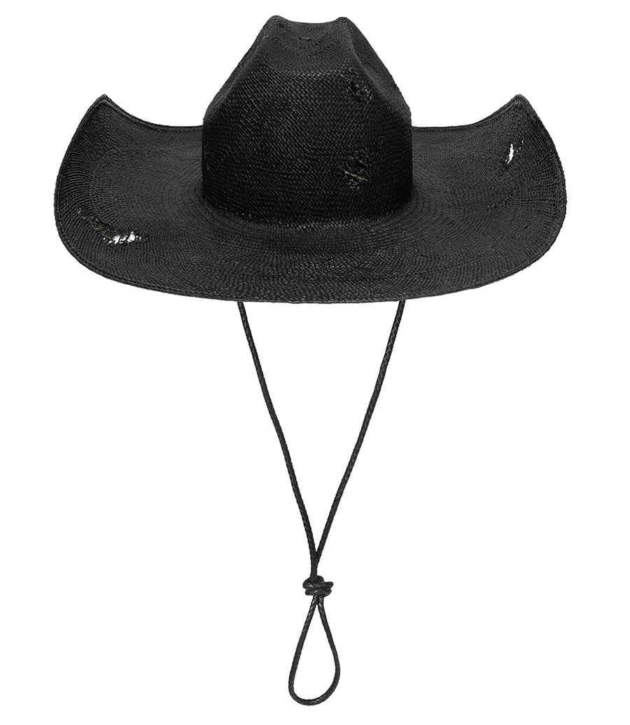 RUSLAN BAGINSKIY - LEATHER TRIM COWBOY HAT