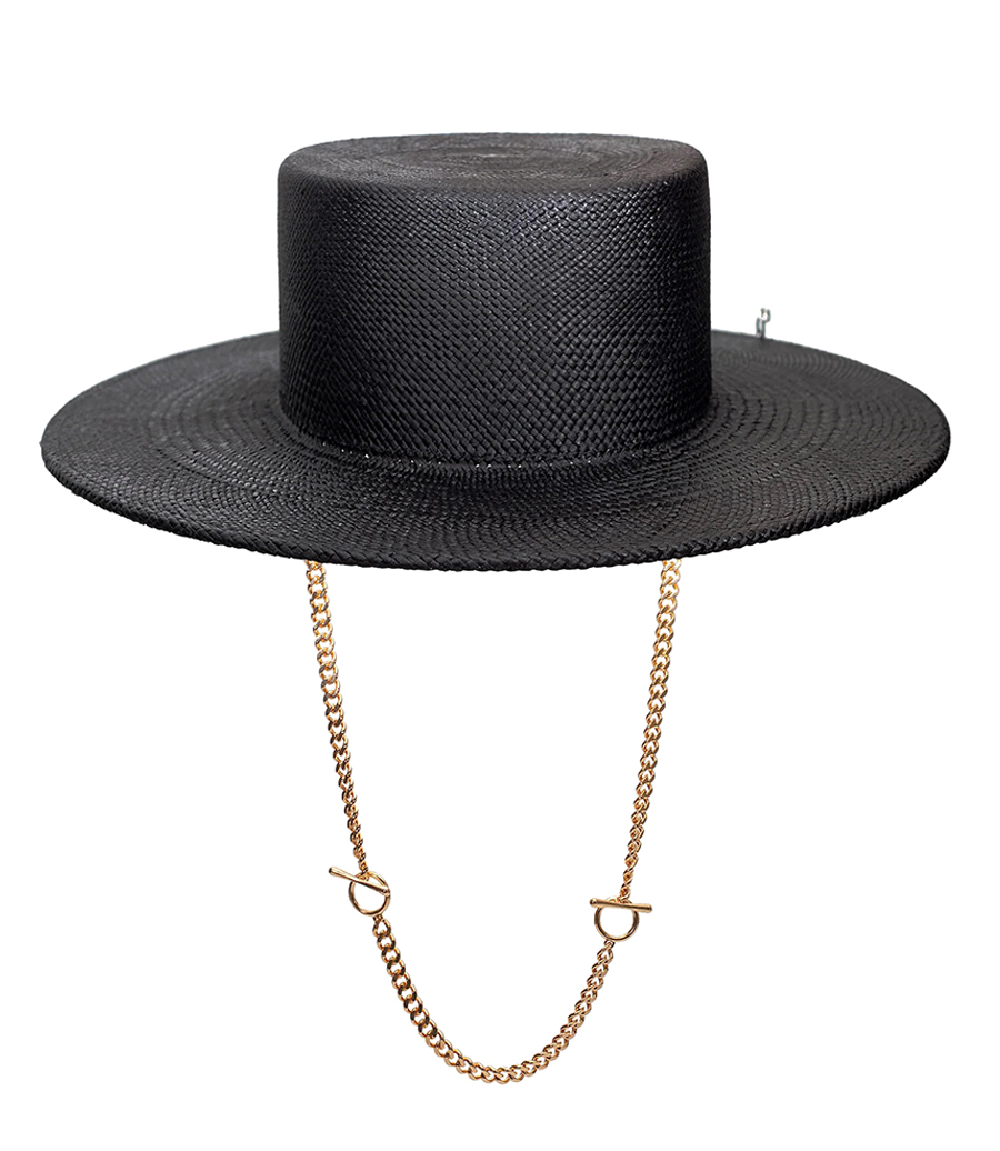 PIERCED CANOTIER HAT