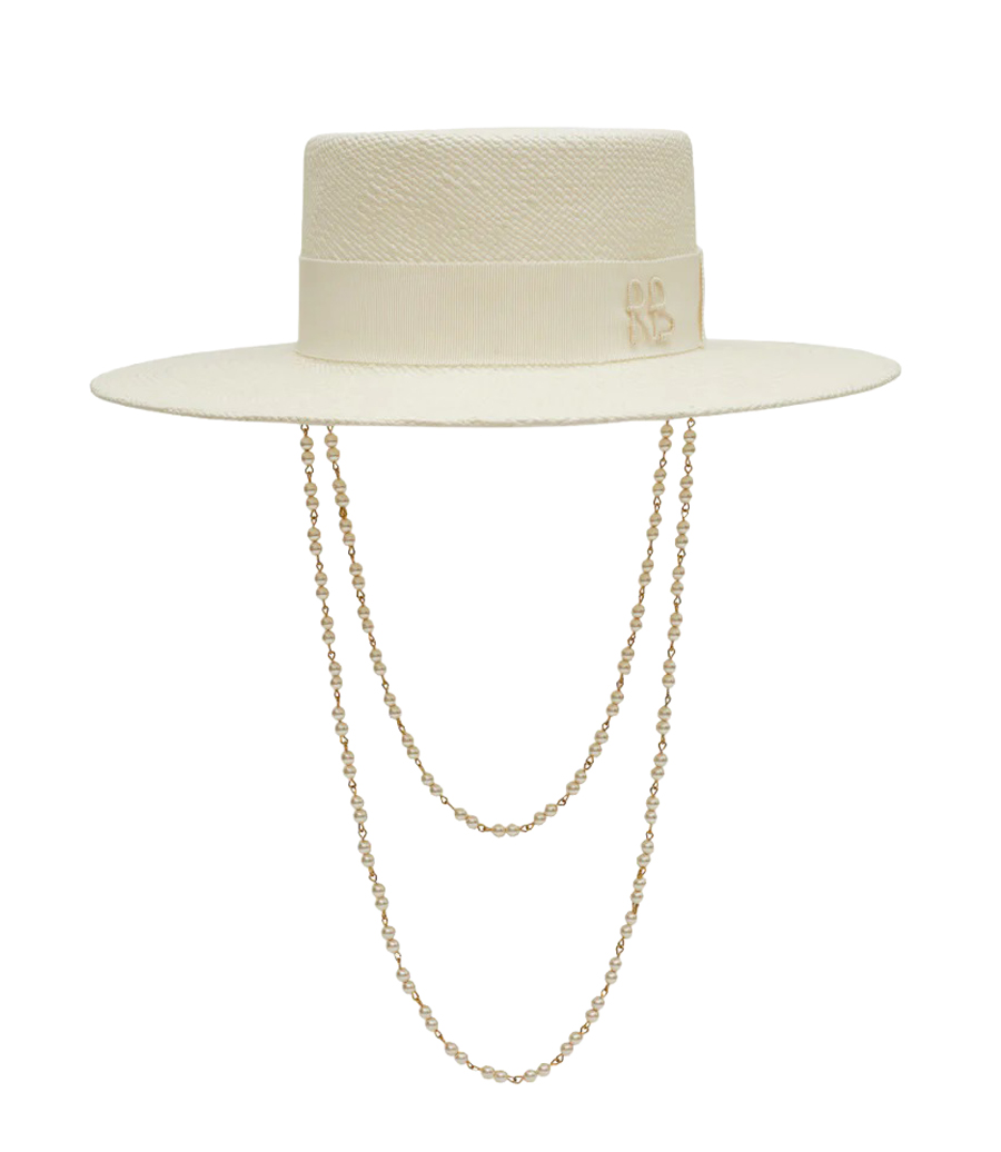 RUSLAN BAGINSKIY - DOUBLE CHAIN STRAP BOATER HAT
